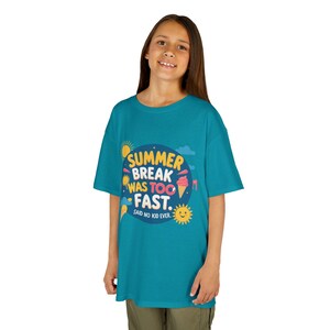 Kids Summer Break Tee, Kids T-Shirt, Summer Fun Apparel, Vacation Wear, Youth Graphic Tee, Gift for Kids, Fun Summer Shirt