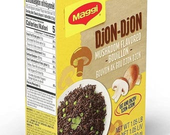 Maggi Djon-Djon Bouillon Cubes – Mushroom Flavored – 48 Tablets – Haitian Seasoning – Authentic – Resale