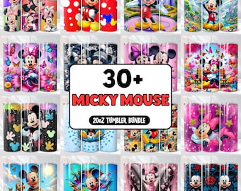 Mickey Mouse Tumbler Wrap Bundle, 20oz Sublimation Design (Instant Download)