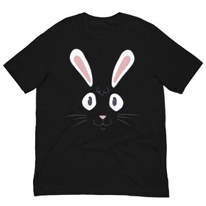 T-shirt met paashaas gezicht – uniseks