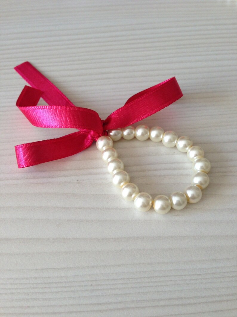 flower girl jewelry wedding gift Flower girl gifts flower girl bracelet flower girl gift hot pink flower girl pearl bracelet