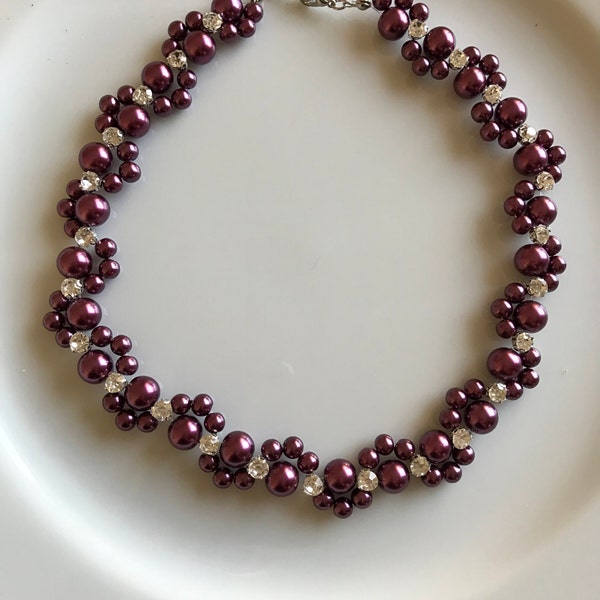 Burgundy Jewelry - Etsy