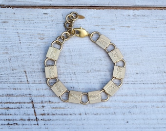 Over the Hills Bracelet - Matte Gold