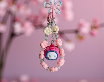 Emma Ocean Bubble “Bean Seahorse” Bag Charm/Keychain