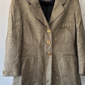 Blazer dourado Escada vintage anos 80 tamanho M/eu38 EXCELENTE RARO!!!