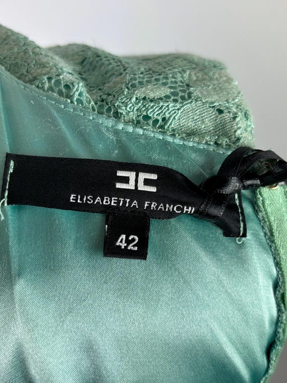 Vintage Elisabetta Franchi Dress Turquoise Lace Fringe Size Small IT42 BRAND NEW - Etsy Vintage Elisabetta Franchi Dress Turquoise Lace Fringe Size Small IT42 BRAND NEW - Etsy