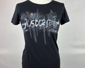 just cavalli ホース　グラフィック　tシャツ　y2k Y2K Just Cavalli Dragon Print Top Designer Graphic Black Shirt
