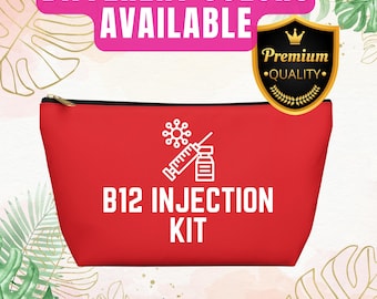 vitamin b12 injection supplies B12 Injection Kit , Emergency Meds Organizer , Vitamin B12 Pouch , Medical  Alert Bag