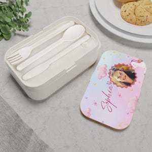 Personalized Teacher Bento Lunch Box, Kids Lunch Container, Cute School Lunch Idea, Unique Gift for Girls, Back to School Essentials