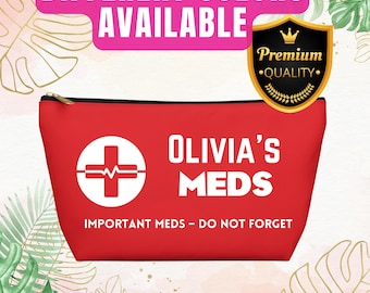 Personalized Medicine Bag | Custom Travel Pill Organizer