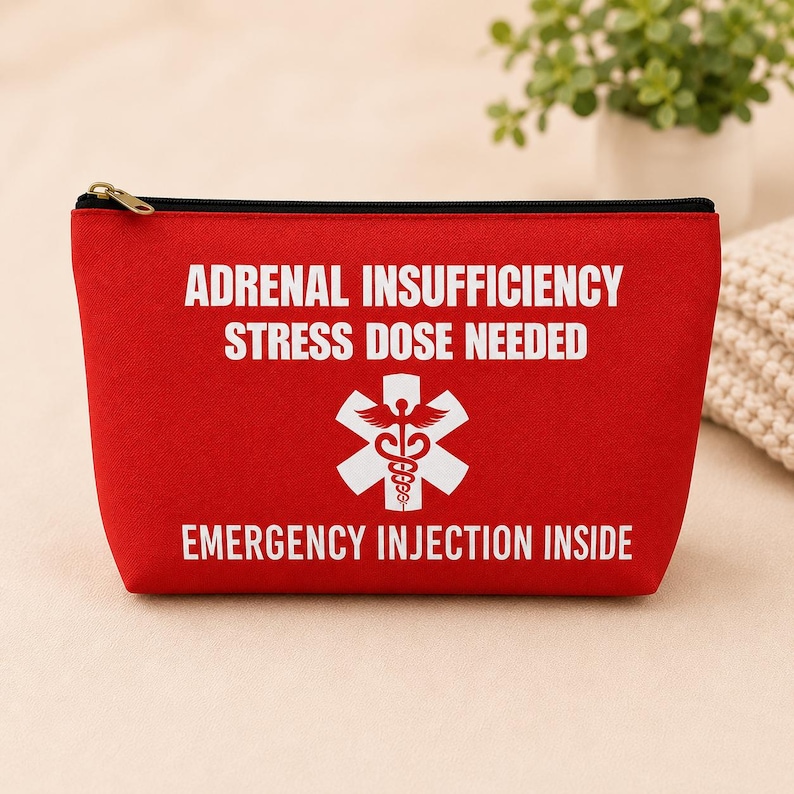 Adrenal Insufficiency Emergency Pouch, Stress Dose Needed Medical Bag ...