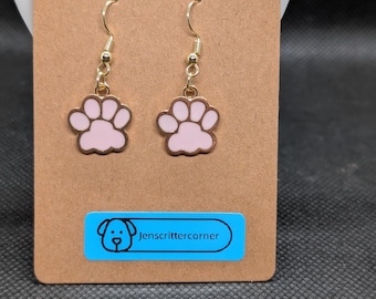 Dog Paw Earrings | Paw Print Jewelry | Animal-Themed Accessories