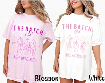Custom Beach Bachelorette Shirts, Comfort Colors Bach Party Tees, Personalized The Bach Club Shirts, Bridesmaid & Girls Trip Weekend Shirts