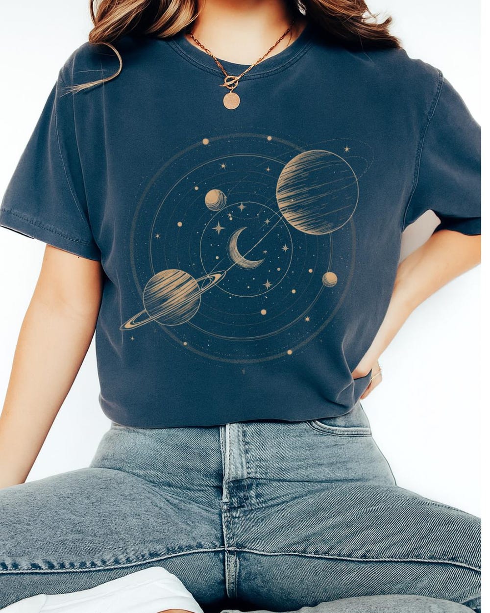 Celestial Shirt, Astrology Shirt, Aesthetic Shirt, Spiritual Shirt, Mystical Shirt, Moon Phase Shirt, Astronomy Shirt, Moon Shirt, Retro Tee