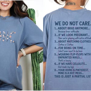 WDNC We Do Not Care Club T-Shirt, Funny Gen X Shirt, Menopause & Perimenopause Humor Tee, Trending Graphic Shirt for Women