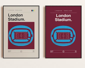 West Ham United Print: London Stadium Poster (2-for-1 Digital Download, All Sizes Available)
