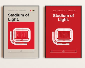 Sunderland AFC Print: Stadium of Light Poster (2-for-1 Digital Download, All Sizes Available)