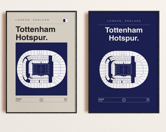Tottenham Hotspur Stadium Poster: Spurs Print (2-for-1 Digital Download, All print sizes available)