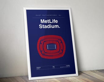 MetLife Stadium: New York Giants Poster, Sports Wall Art