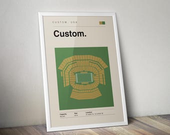 Custom Stadium Print: Personalized Sports Venue Wall Art (Digital Download 24x36")