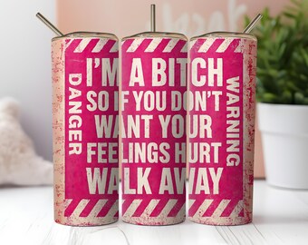 Sarcastic Tumbler Wrap PNG: Funny Quote Sublimation Design (Digital Download)