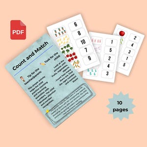 Preschool Math Activity. Counting 1-10
