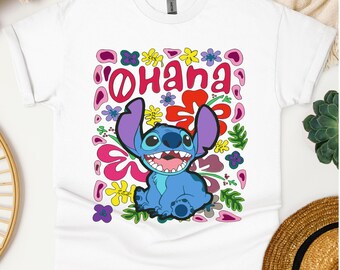 Ohana Shirt, Disney Shirt, Lilo And Stitch Shirt, Ohana Means Family Shirt, Hawai Shirt, Gift For Her, Disneyworld Tee