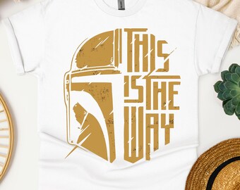 Koszulka This Is The Way, Koszulka Star Wars, Koszulka Mandalorian, Koszulka Disney, Koszulka The Mandalorian, Męska koszulka Disney, Koszulka Star Wars Disney