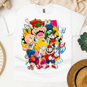 Super Mario Family Shirt,Super Mario Character Shirt,Super Mario Birthday Party Shirt,Mario & Friends Party Shirt,Super Mario Sweatshirt