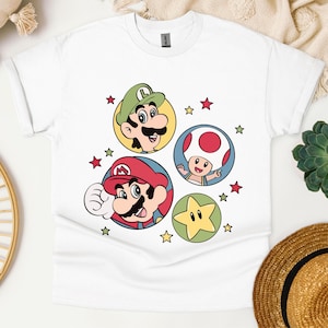 Super Mario Family Shirt,Super Mario Character Shirt,Super Mario Birthday Party Shirt,Mario & Friends Party Shirt,Super Mario Sweatshirt
