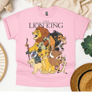 Retro Disney The Lion King Characters Shirt, Vintage Disney The Lion King Shirt, Disney The Lion King Friends Shirt, Birthday Shirt