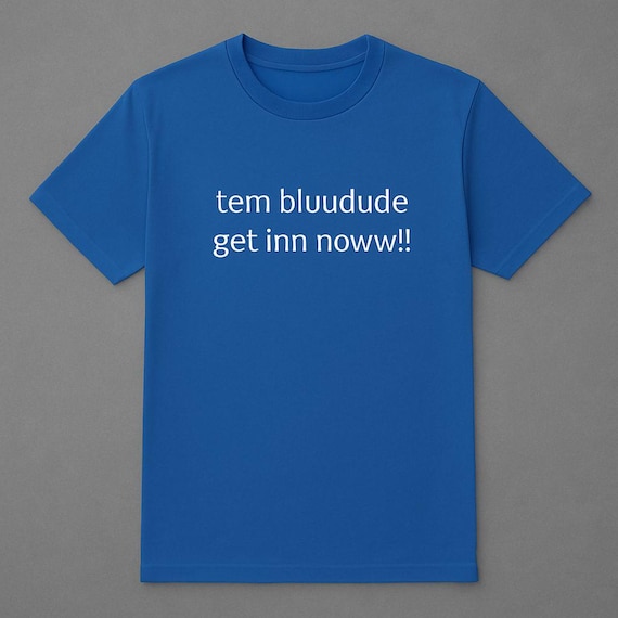 tem bluudude roblox shirt – matching gamer t-shirt for c00lkid fans – funny blue aesthetic tee for kids & teens