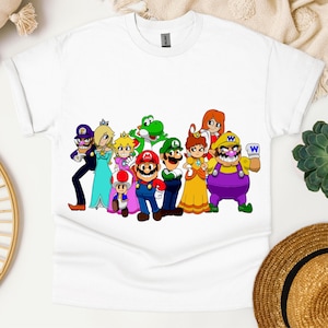 Super Mario Family Shirt,Super Mario Character Shirt,Super Mario Birthday Party Shirt,Mario & Friends Party Shirt,Super Mario Sweatshirt
