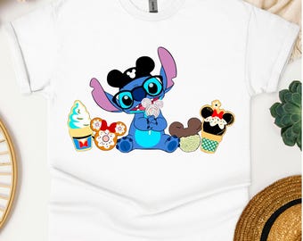 Camiseta Stitch, camiseta con el mejor día de Stitch Snacks, sudadera con Disney Snacks, camiseta con Disney Stitch Snacks, regalos de Disney Stitch, camiseta vintage