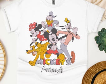 Camiseta de Mickey y sus amigos, camiseta de Disney Friends, sudadera de Disney Squad, camisetas familiares de Disney, camisetas temáticas de Friends, regalos de Disneyworld