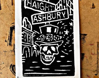 Grateful Dead 1981 Original Europe Concert DESERT SKULL Postcard