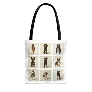 Dog Lover&#39;s Tote Bag, Pet Accessory, Gift for Dog Owners, Dog Mom Tote, Animal Lover Shopping Bag, Canvas Dog Tote