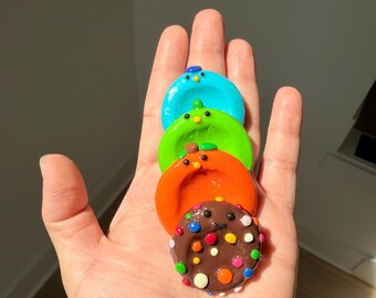 Handmade Clay Worry Stone | Tactile Sensory Fidget for Anxiety & Stress Relief