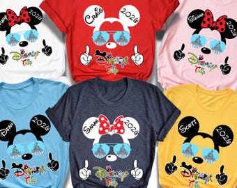 Custom Disney World Vacation 2026 Shirts, Disney Family Matching Shirt, Disney Trip 2026 Shirts, Minnie & Mickey Custom Group Trip Tees