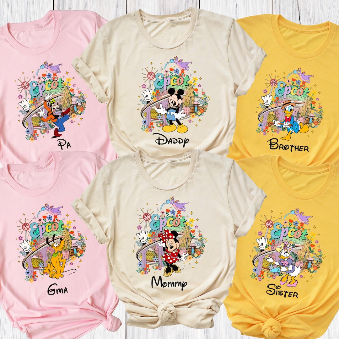 Custom Disney Epcot Family 2026 Shirt, World Traveler Shirt, Disney ...