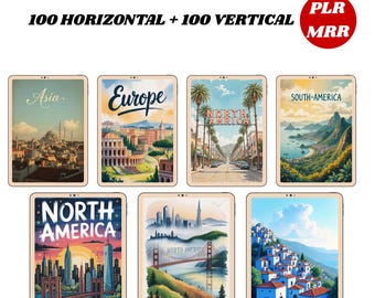 200+ Wall Art Bundle | Horizontal & Vertical | Commercial Use + Resell Rights | Digital Download
