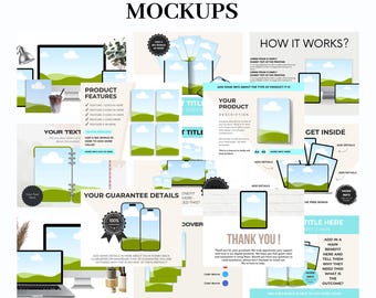 1300+ Etsy Listing Mockups Bundle, Canva Product Mockups, Listing Images & Videos, Digital Product Mockups for Sellers