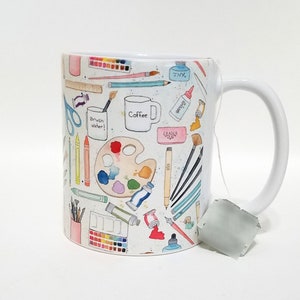 Artist Tools Coffee Mug Tea Mug 11 oz. ceramic Made to order image 5