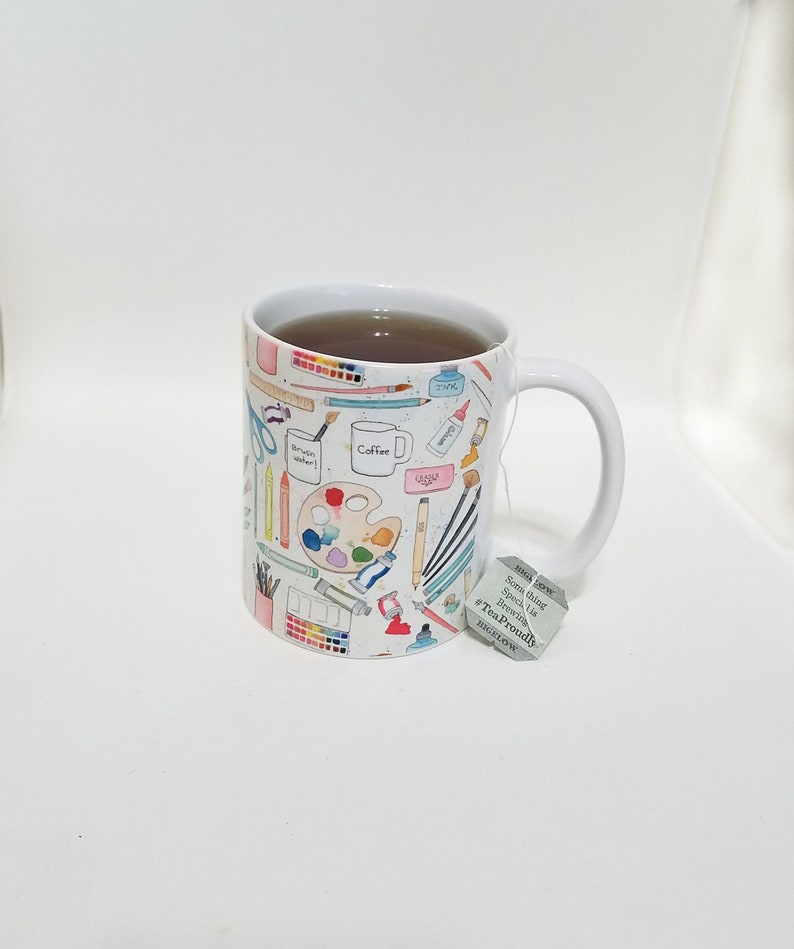 Artist Tools Coffee Mug Tea Mug 11 oz. ceramic Made to order image 8