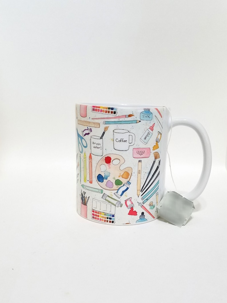 Artist Tools Coffee Mug Tea Mug 11 oz. ceramic Made to order image 5
