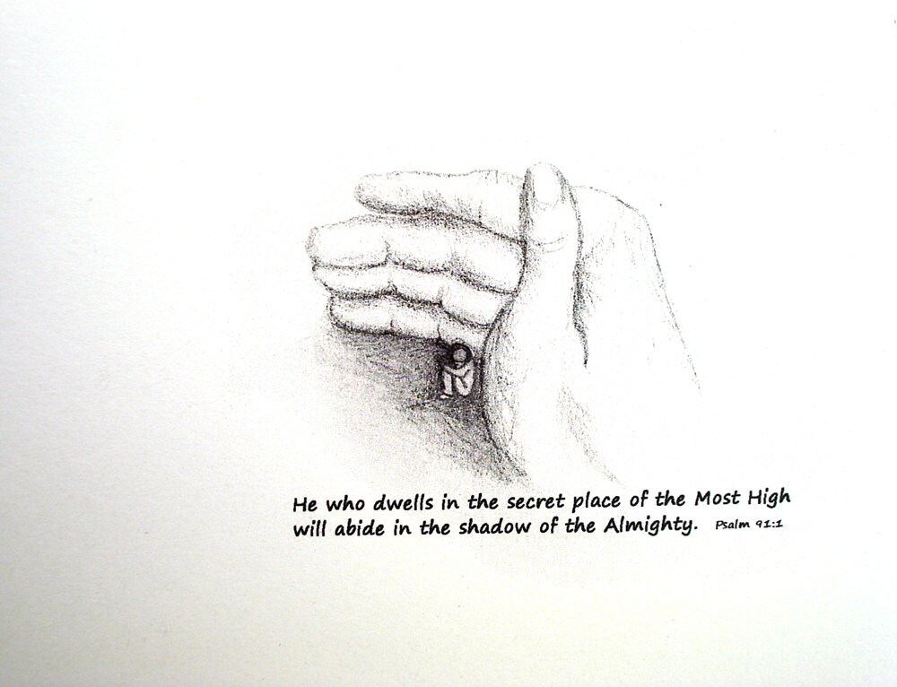 Greeting card original Christian art print with scripture Etsy