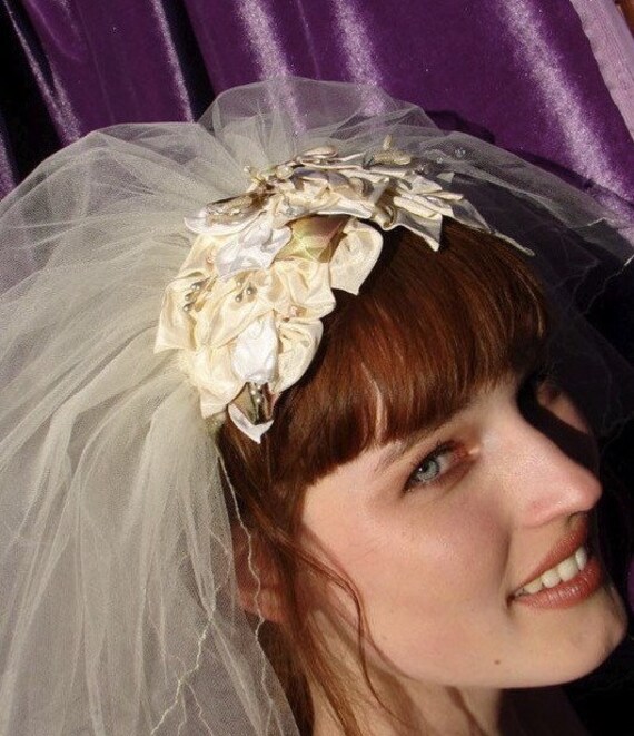 Audrey Hepburn 1960 S Bridal Headpiece Swan Lake Ballet Etsy