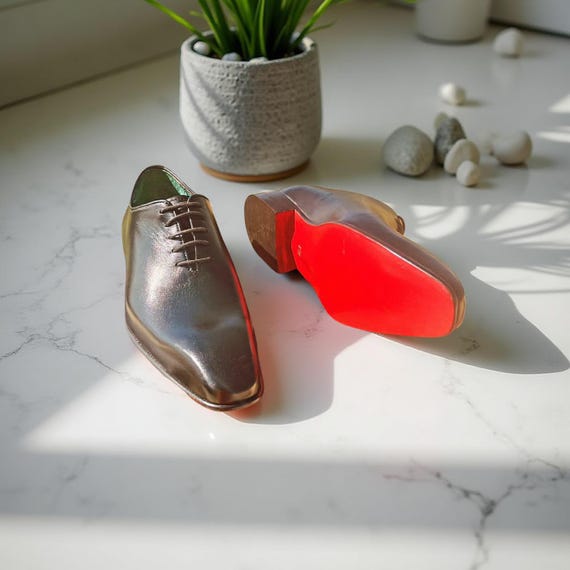Handmade Italian Leather Oxford Shoes: Whole Cut Formal Dress Shoes