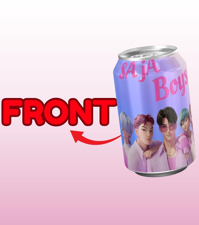 Kpop Demon Hunters Saja Boys Can Label | Birthday Party Favors (PDF ...