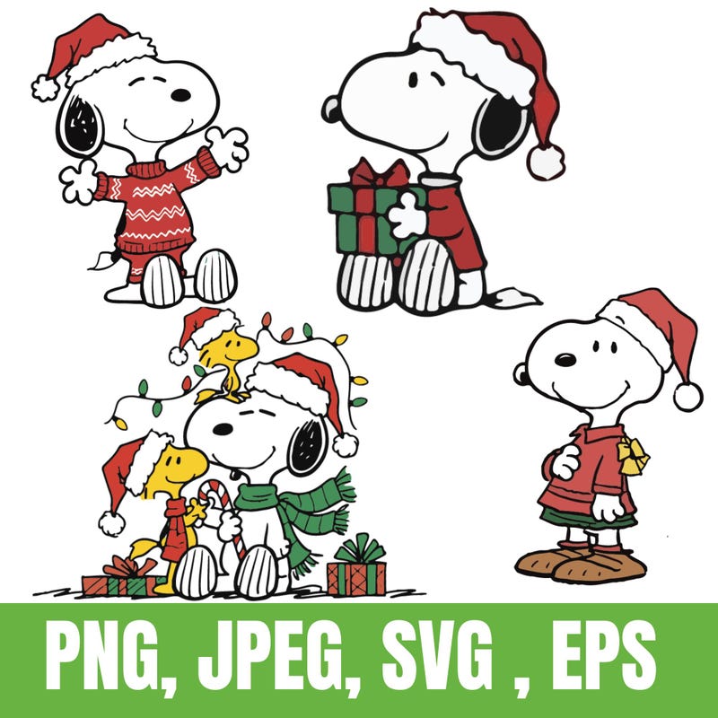 Snoopy navideño - Etsy México